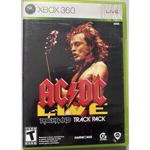 AC DC Live Rock Band Track Pack Microsoft Xbox 360 ~ Pre-Owned.